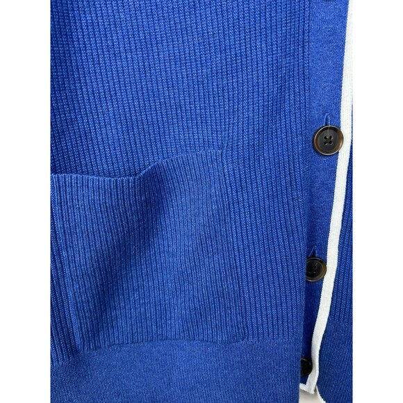 Lands' End Women's Fine Gauge Cotton Cardigan & Tank Sweater Set Medium - Picture 4 of 14